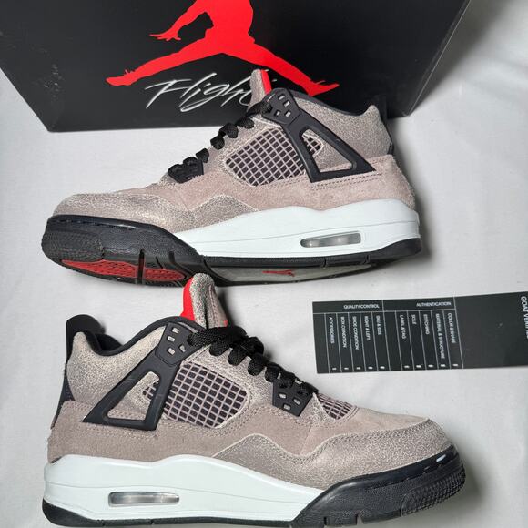 Size 6.5 - Nike Air Jordan 4 Retro GS Taupe Haze Men's Shoes - Picture 3 of 9